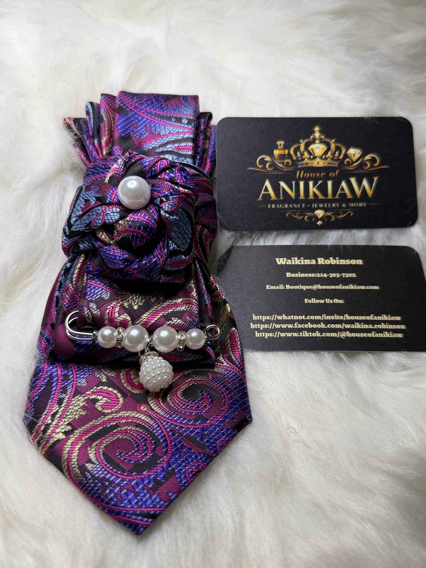 Hand Crafted Neck Tie Necklace