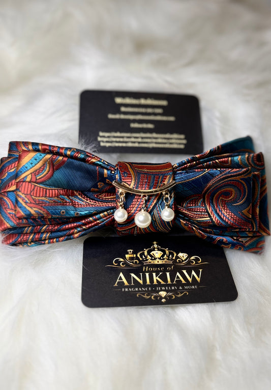 Hand Crafted Bow Tie Necklace